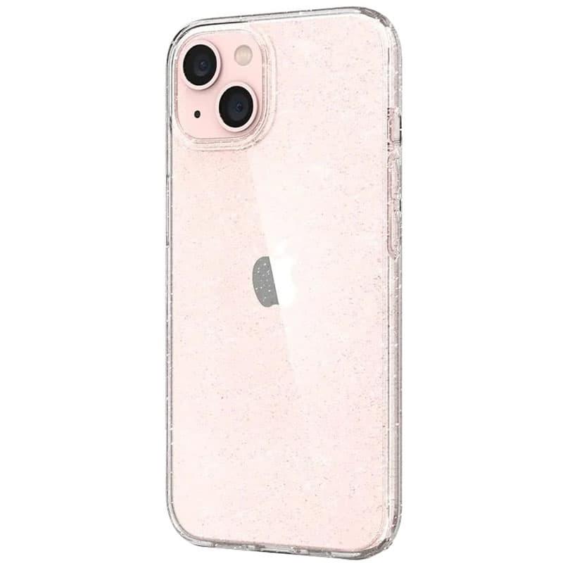 Накладка Molan Cano Glossy Jelly для Iphone 12 прозора з блискітками