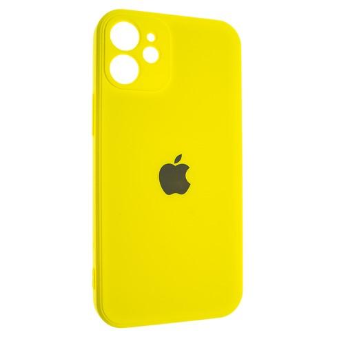 Silicone Case Full Camera Protective (AA) для iPhone 12 mini (5.4") (Neon yellow)