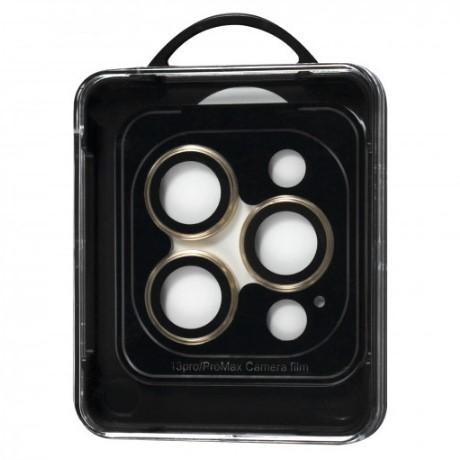 Захисне скло Metal Classic на камеру для iPhone 13 Pro / 13 Pro Max (6.7") (Gold)