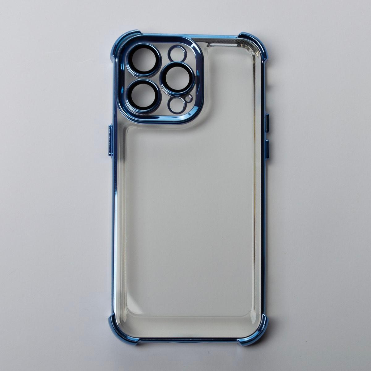Накладка WXD Electroplated Side Colors для Iphone 13 Pro (Синя)