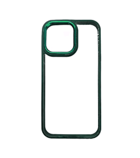 Накладка New Skin Clear Case для iPhone 14 Pro (Green)