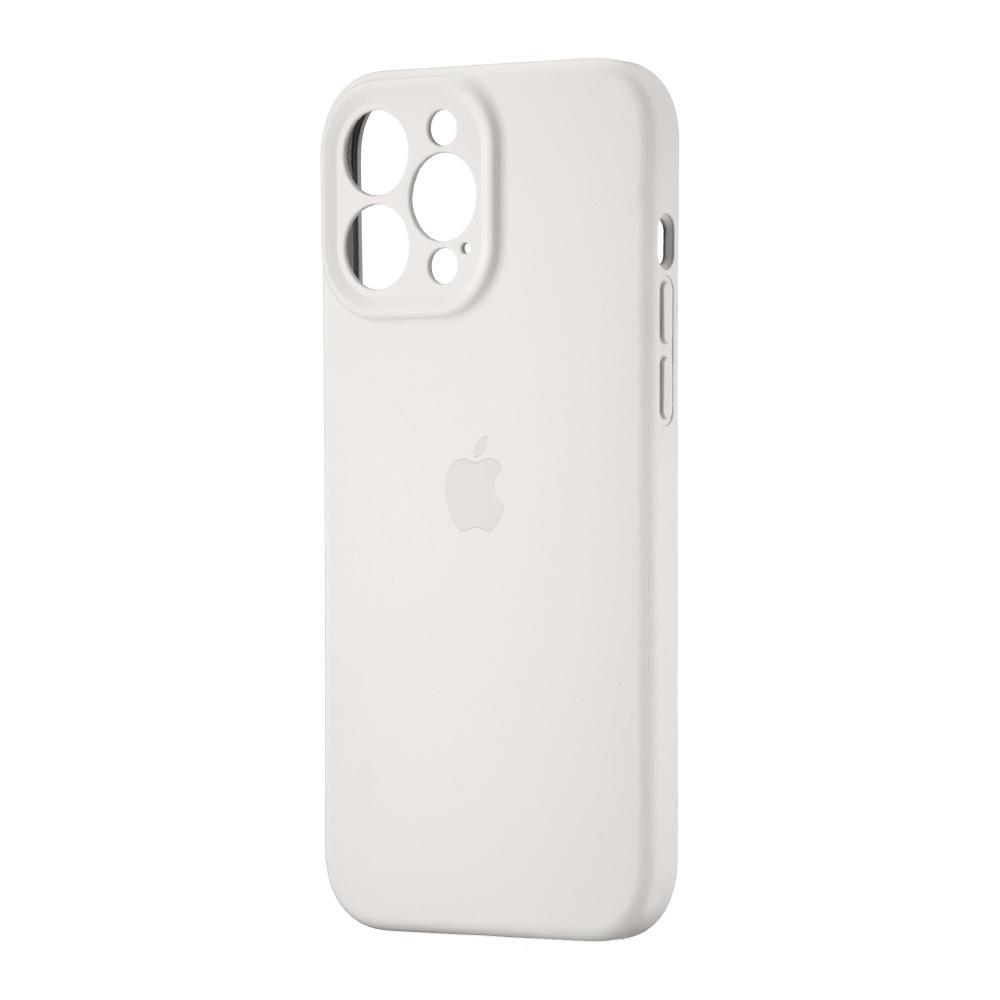 Silicone Case Full Camera Protective (AA) для iPhone 13 Pro (Milk)