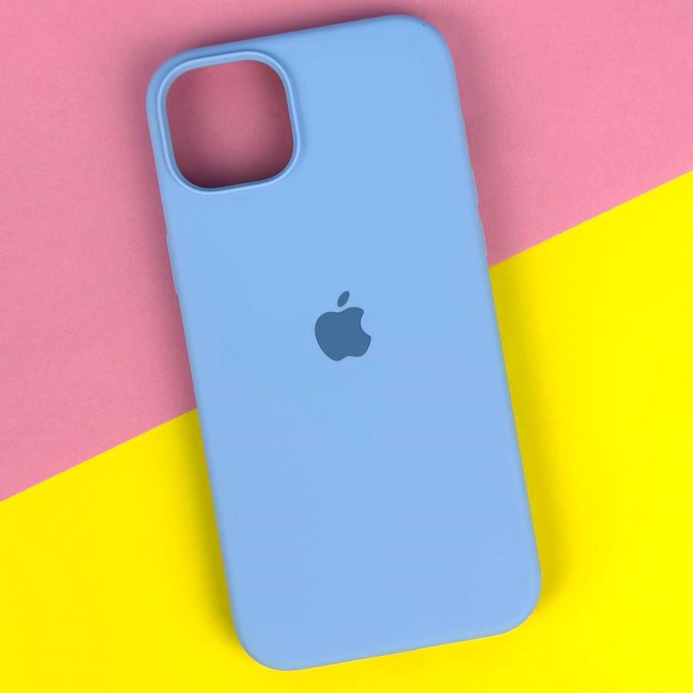 Silicone Case Full Protective (AA) для iPhone 14 PRO Max (Lilac cream)