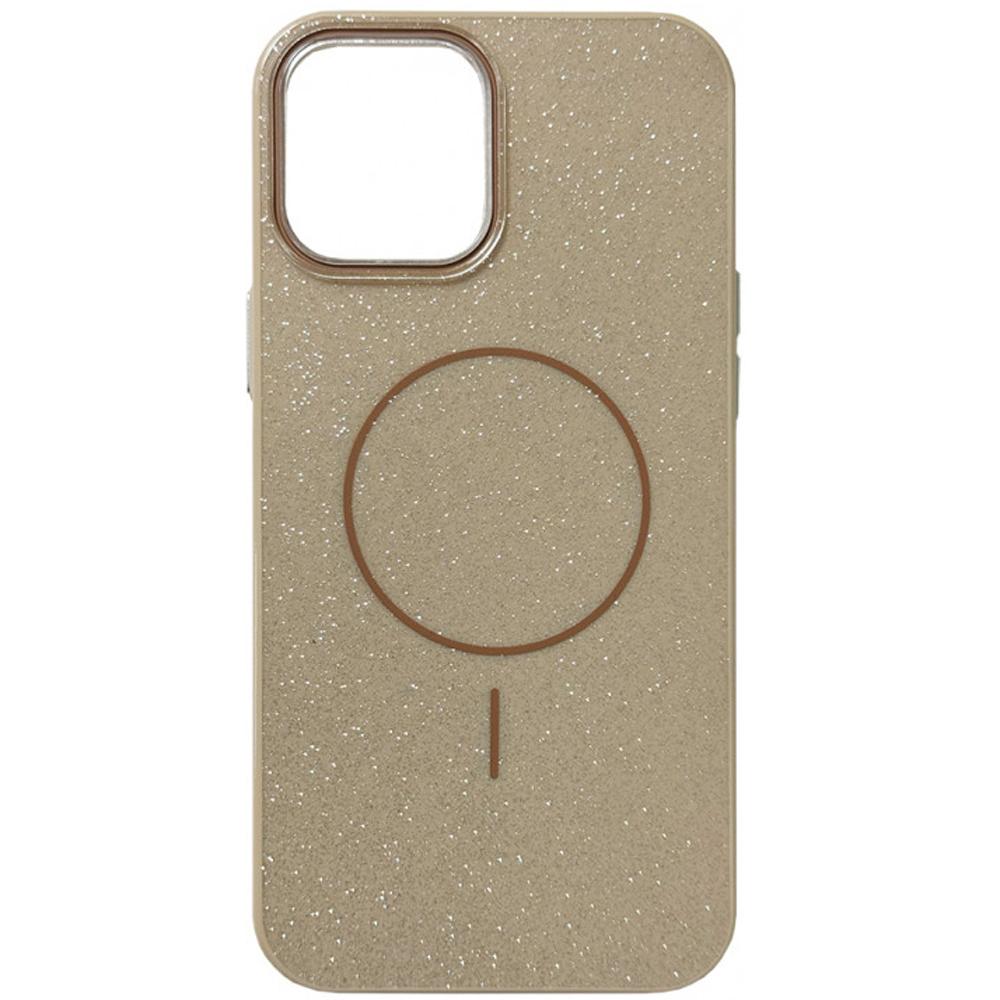 Чохол Color Glitter Magnetic для IPhone 15 (Кремовий)