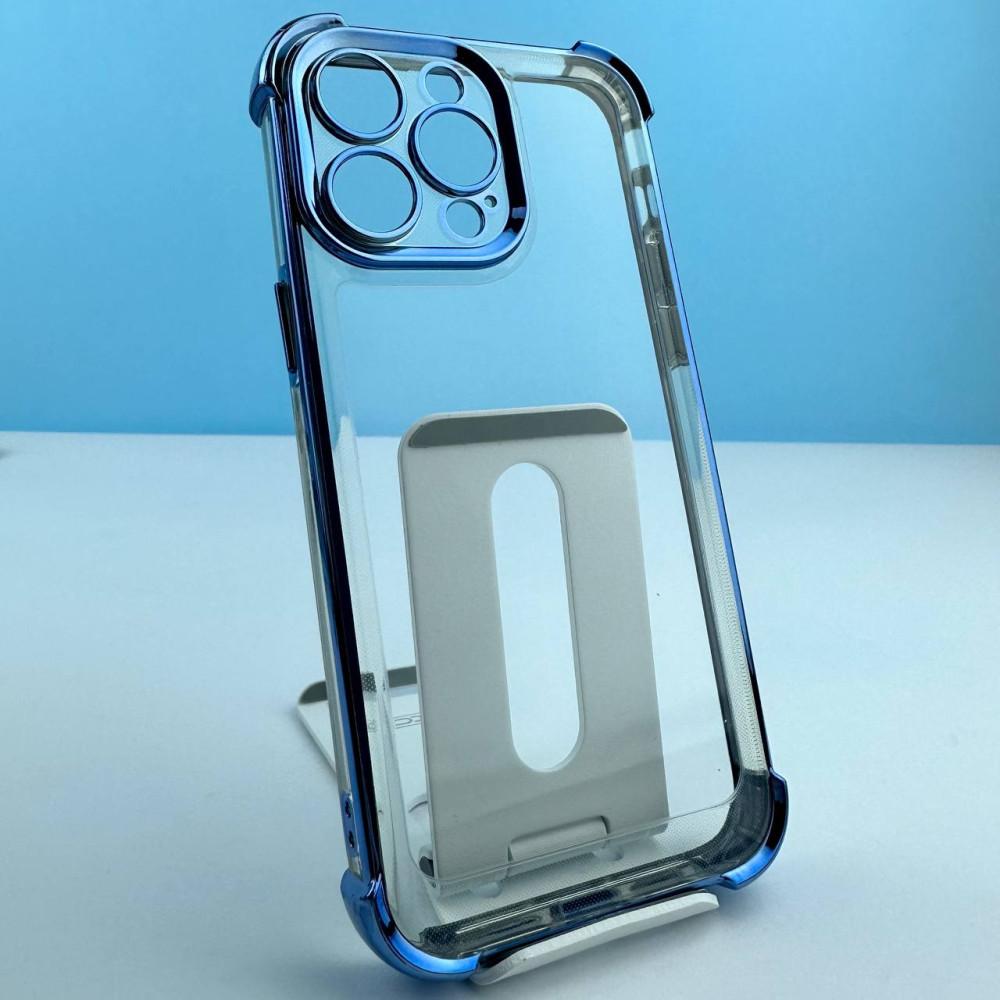 Накладка WXD Electroplated Side Colors для Iphone 12 Pro (Блакитна)