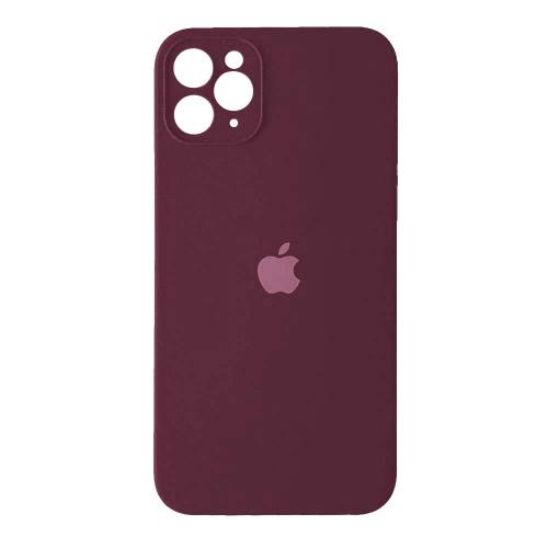 Silicone Case Full Camera Protective (AA) для iPhone 15 Pro Max (Marsala)