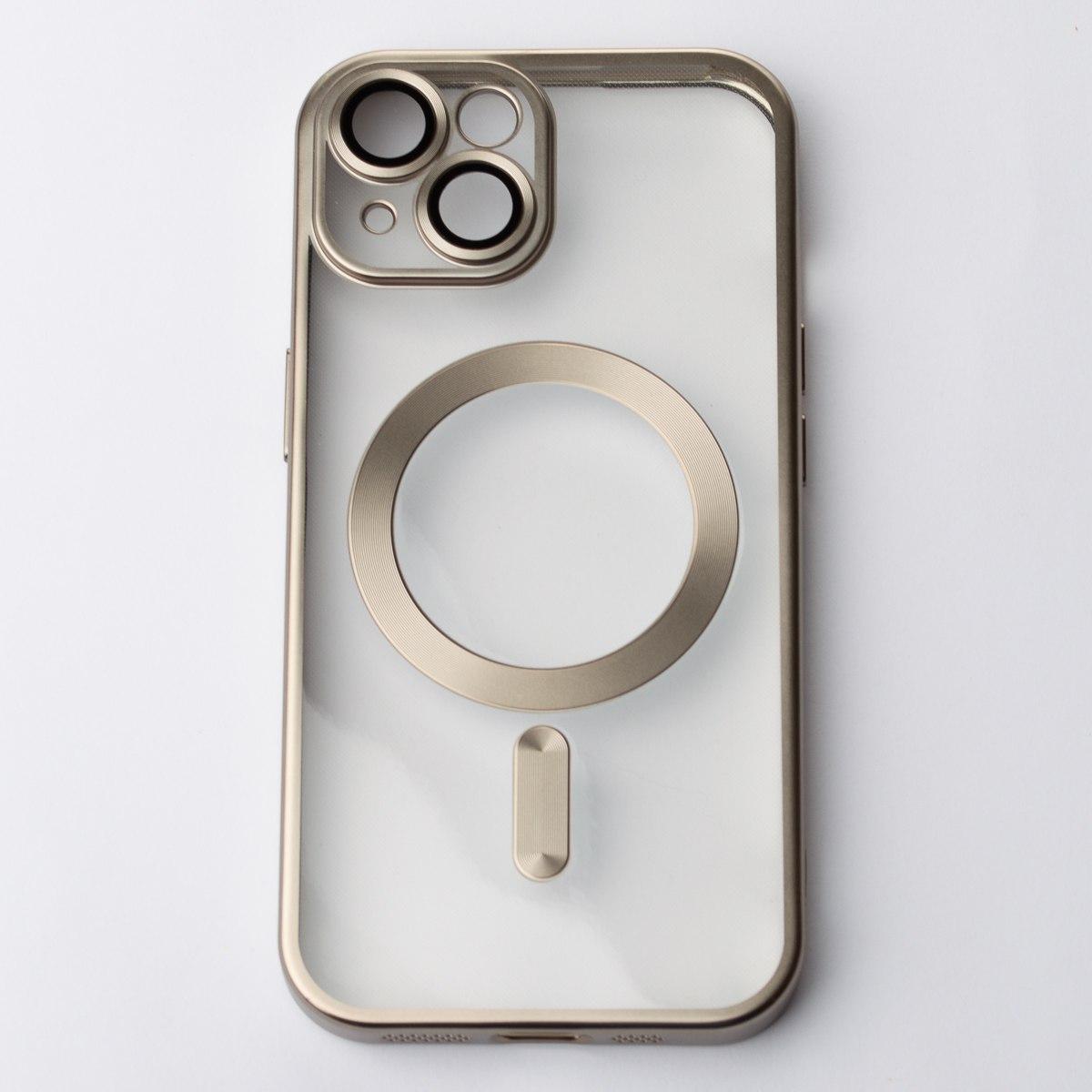 Накладка Metal Matte Case MagSafe для iPhone 13 (Silver)