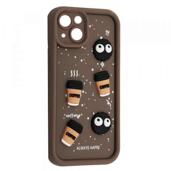 Чохол Pretty Toys для IPhone 14 (Brown/Always Happy)