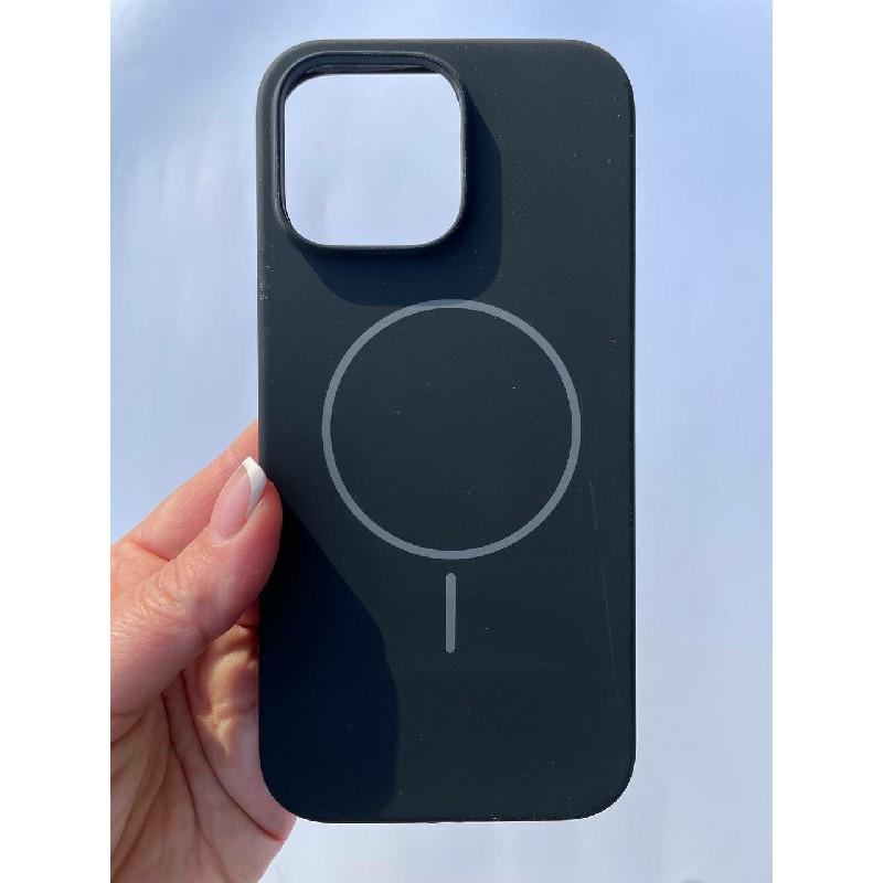 Чохол Silicone Case Full Protective  Magsafe для iPhone 14/13 (Black)