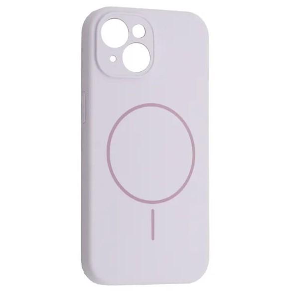 Silicone Case Full Camera Protective (AA) with MagSafe для iPhone 14 (Purple Lilac)