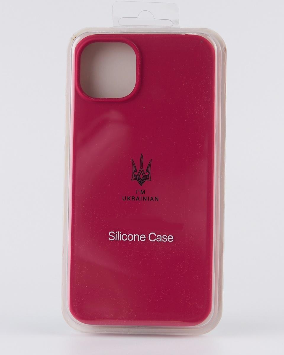 UA Silicone Case Full Protective для iPhone 14 (6,1") (Rose red)