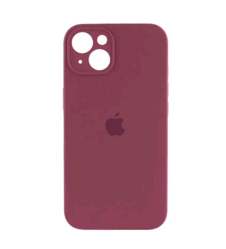 Silicone Case Full Camera Protective (AA) для iPhone 14 (Plum)