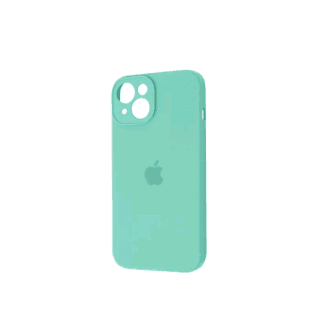 Silicone Case Full Camera Protective (AA) для iPhone 14 (Mint)