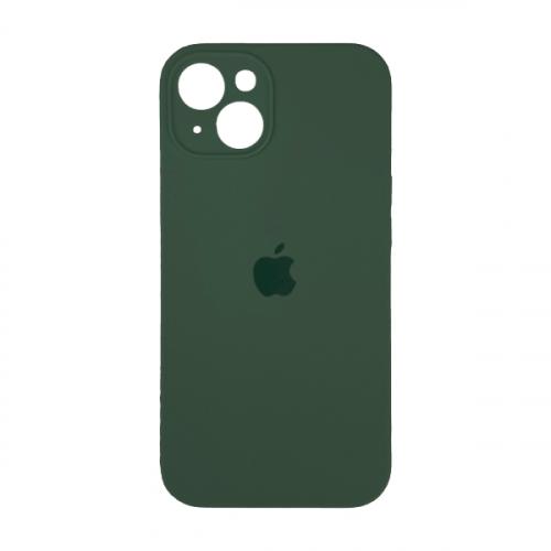 Silicone Case Full Camera Protective (AA) для iPhone 14 (Pine green)