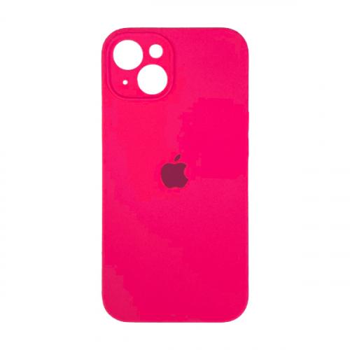 Silicone Case Full Camera Protective (AA) для iPhone 14 Plus /15 Plus (Barbie pink)