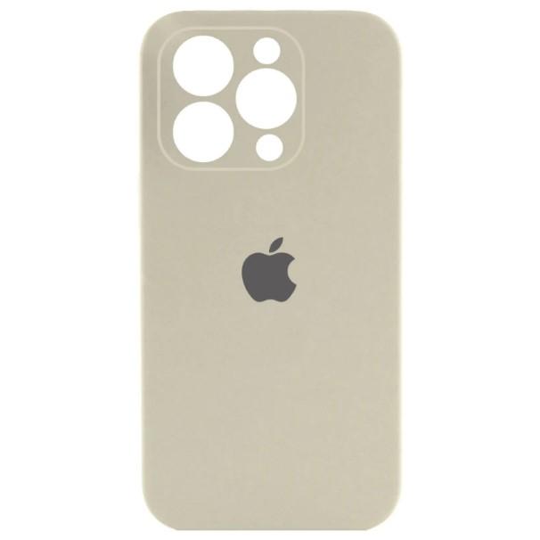 Silicone Case Full Camera Protective (AA) для iPhone 13 Pro (Antique White)