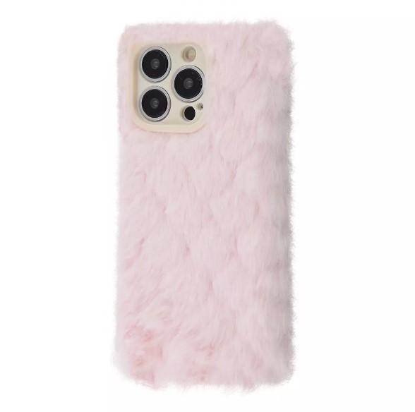 Накладка Fluffy Love Case для iPhone 14 Pro (pink)