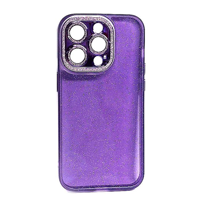 Накладка Fashion Color Diamond для Iphone 14 Pro (Violet)