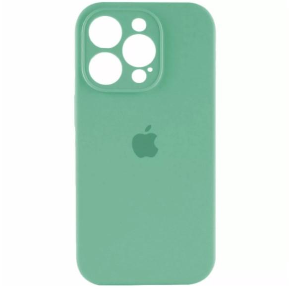 Silicone Case Full Camera Protective (AA) для iPhone 14 Pro (Mint)