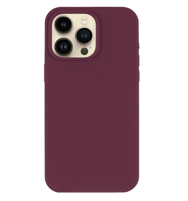 Чохол Silicone Case Full Protective NO LOGO для iPhone 14 Pro (Plum)