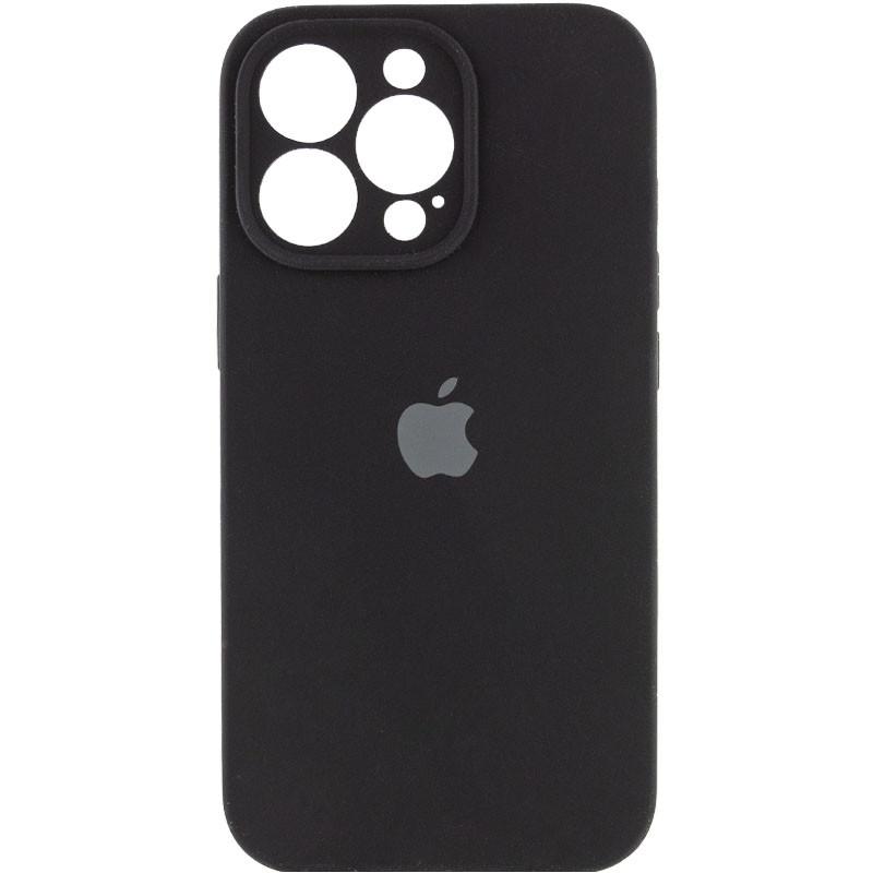 Silicone Case Full Camera Protective (AA) для iPhone 14 Pro Max (Black)