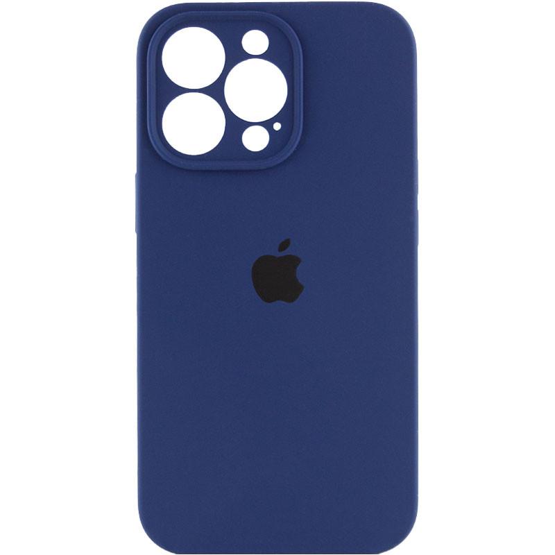 Silicone Case Full Camera Protective (AA) для iPhone 14 Pro (Deep navy)
