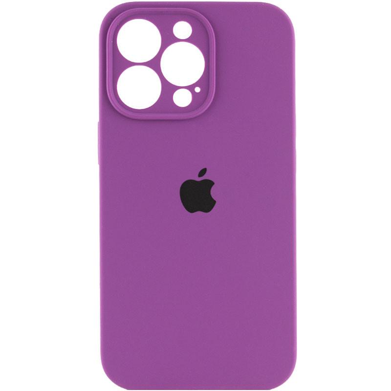 Silicone Case Full Camera Protective (AA) для iPhone 14 Pro (Grape)