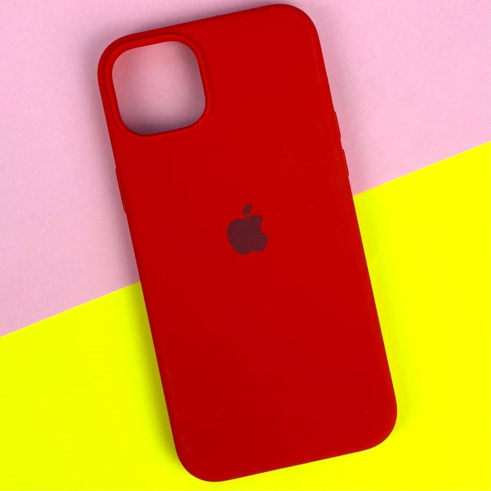 Silicone Case Full Protective (AA) для iPhone 14 Pro (6.1") (Red)