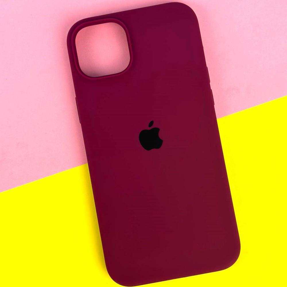Silicone Case Full Protective (AA) для iPhone 16 Pro  (Marsala)