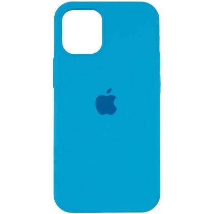 Silicone Case Full Protective (AA) для iPhone 14 Pro Max (6.7") (Capri blue)