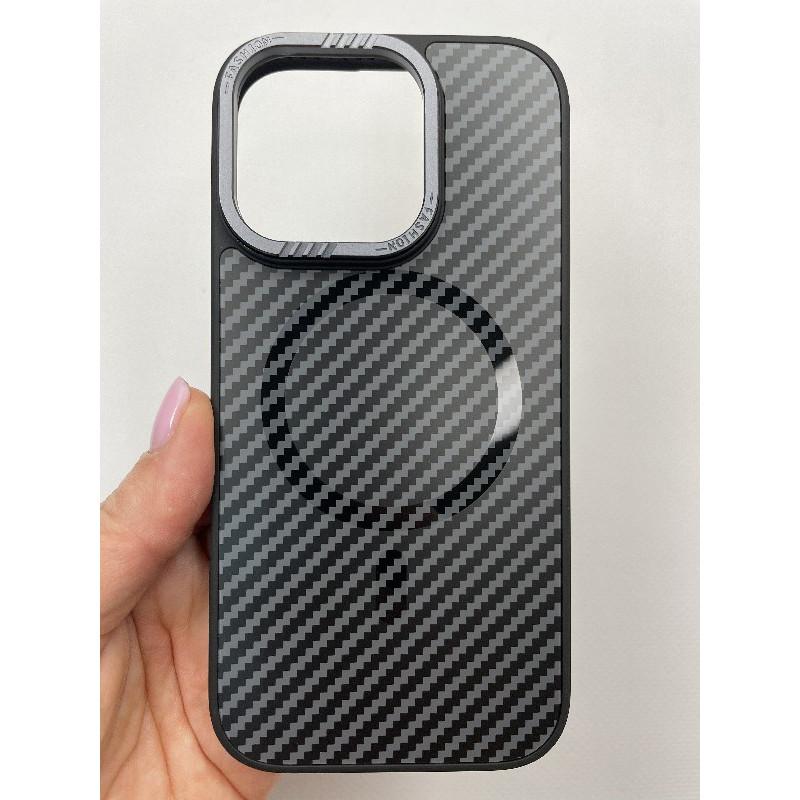 Чохол для Iphone 16 Pro  Berlia Carbon with magsafe black