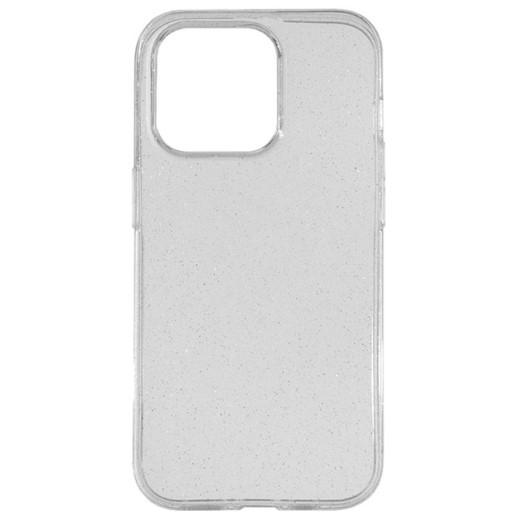 Накладка Molan Cano Glossy Jelly для IPhone 15 прозора з блискітками