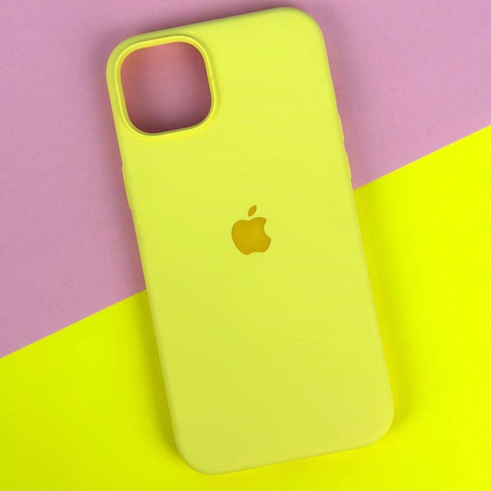 Silicone Case Full Protective (AA) для iPhone 14 Pro Max (6.7") (Yellow)