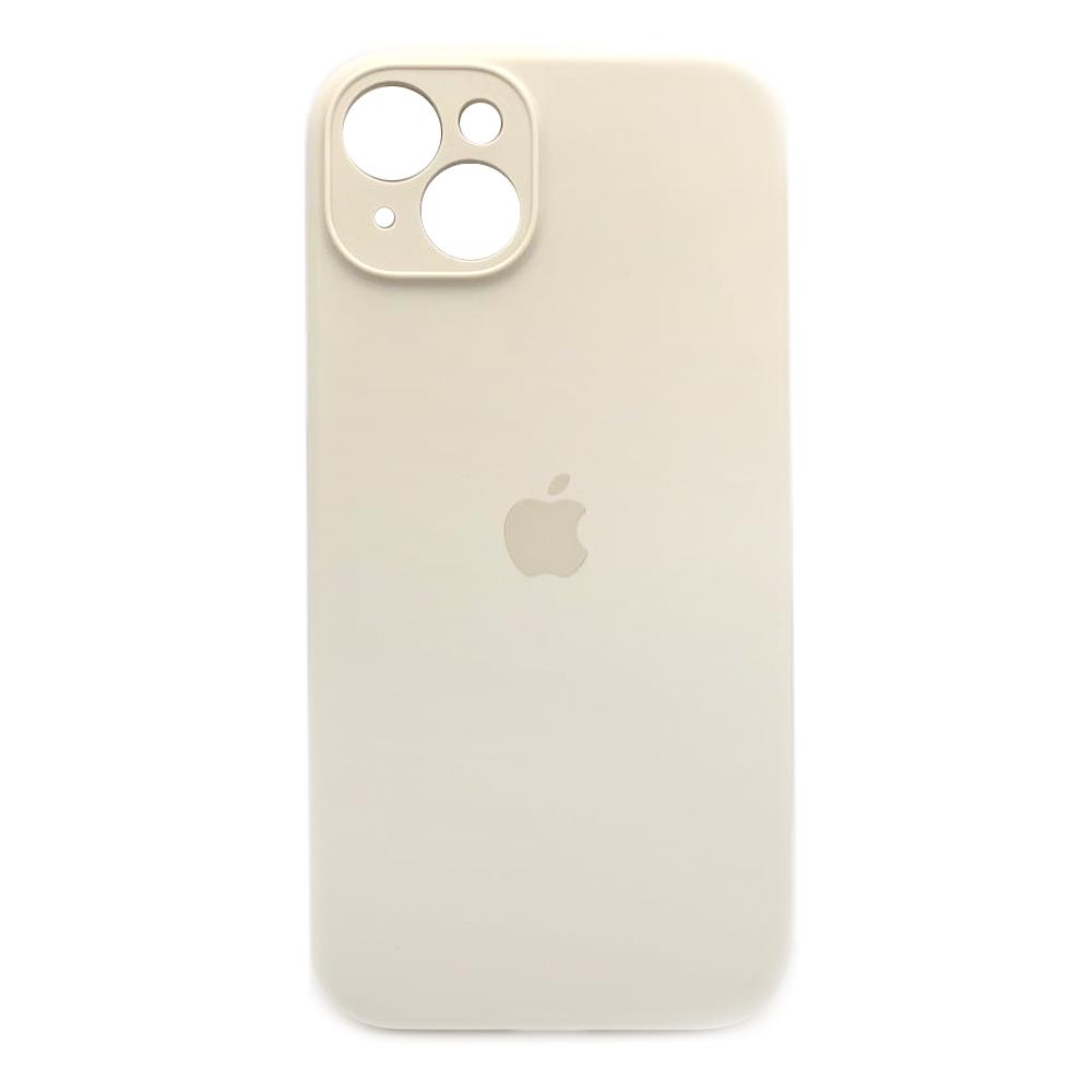 Silicone Case Full Camera Protective (AA) для iPhone 15 Plus / 14 Plus  (Milk)