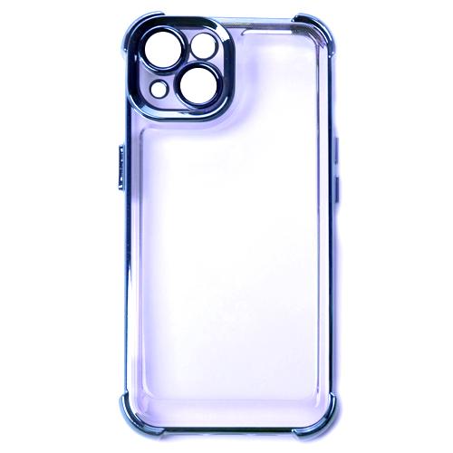 Накладка WXD Electroplated Side Colors для Iphone 15  (Синя)