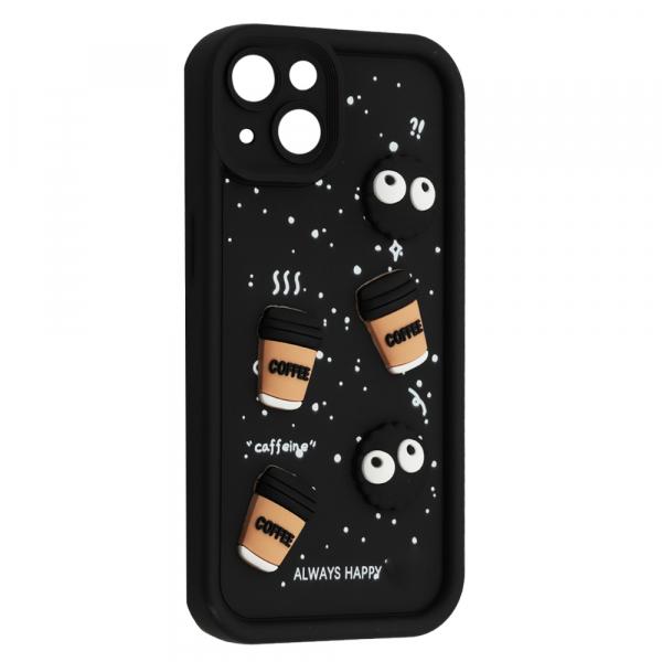 Чохол Pretty Toys для IPhone 15 (Black/Always Happy)