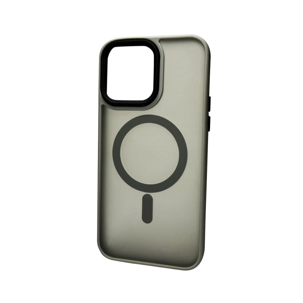 Чохол Magsafe MATTE color для iPhone 15 сіра