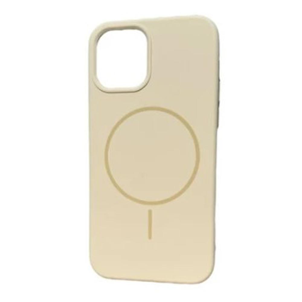 Чохол Silicone Case Full Protective  Magsafe для iPhone 15 (Antique white)