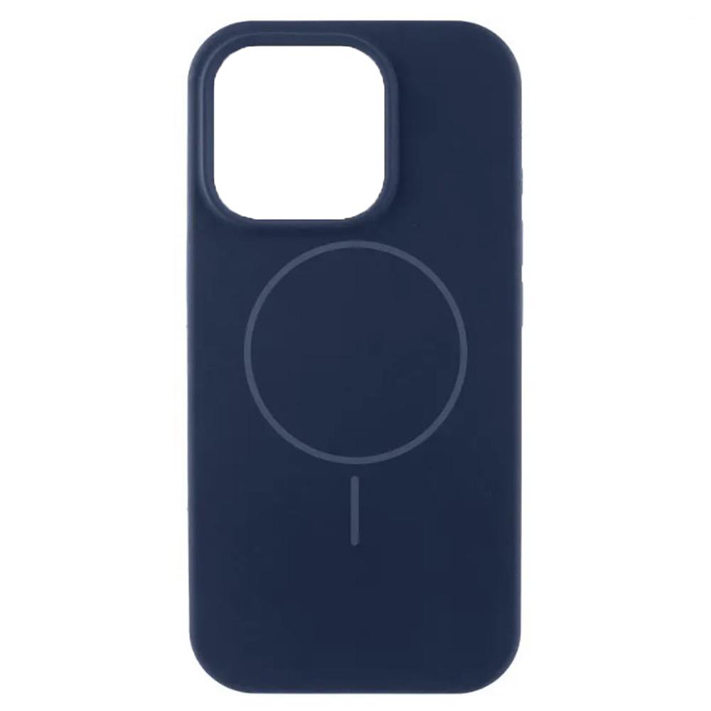 Чохол Silicone Case Full Protective  Magsafe для iPhone 15 (Midnight blue)