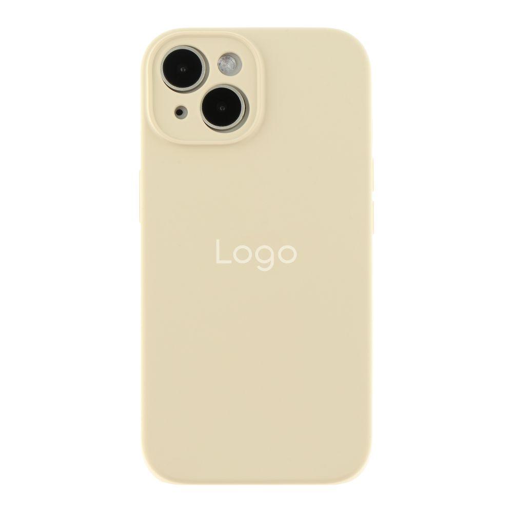 Silicone Case Full Camera Protective (AA) для iPhone 15 (Antique white)