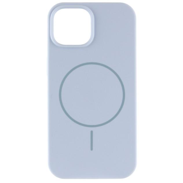 Silicone Case Full Protective (AA) with MagSafe для iPhone 15 (Lilac blue)