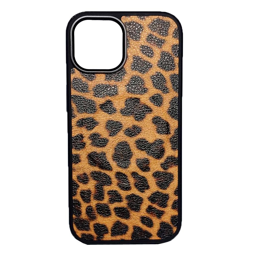 Накладка Mix Leopard Leather MagSafe для IPhone 11 Pro Леопард великі плями