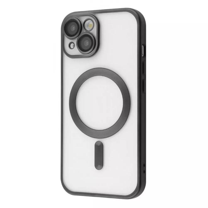 Накладка Metal Matte Case MagSafe для iPhone 15 (black titanium)