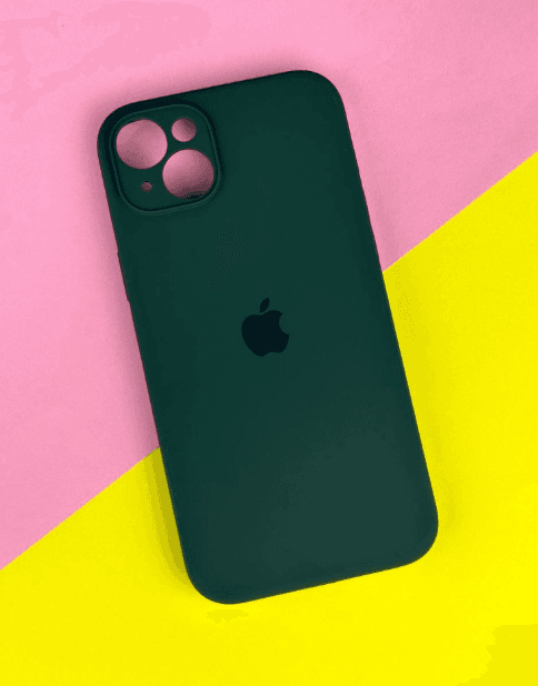 Silicone Case Full Camera Protective (AA) для iPhone 15 (Virid)
