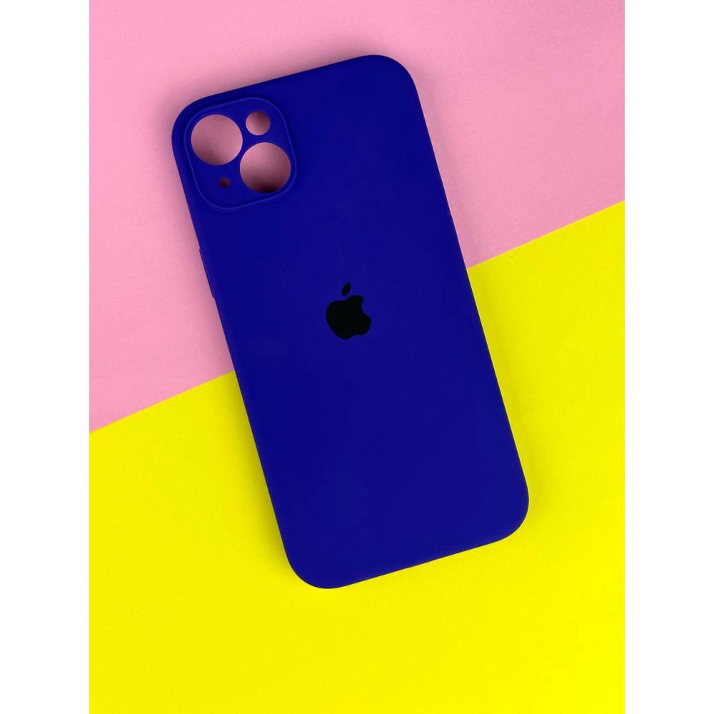 Silicone Case Full Camera Protective (AA) для iPhone 15 (Midnight blue)