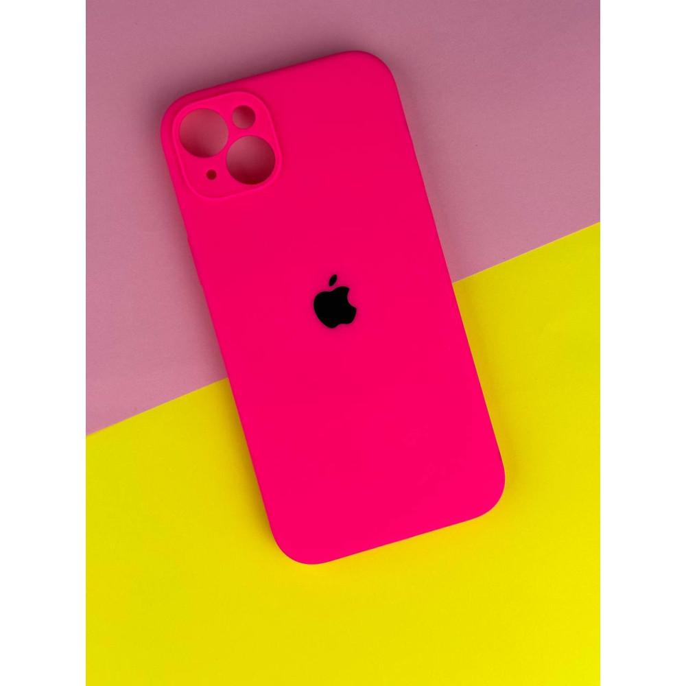 Silicone Case Full Camera Protective (AA) для iPhone 15 (Barbie pink)