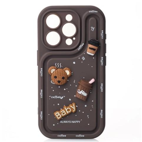 Чохол Pretty Toys для IPhone 15 Pro (Brown/baby)