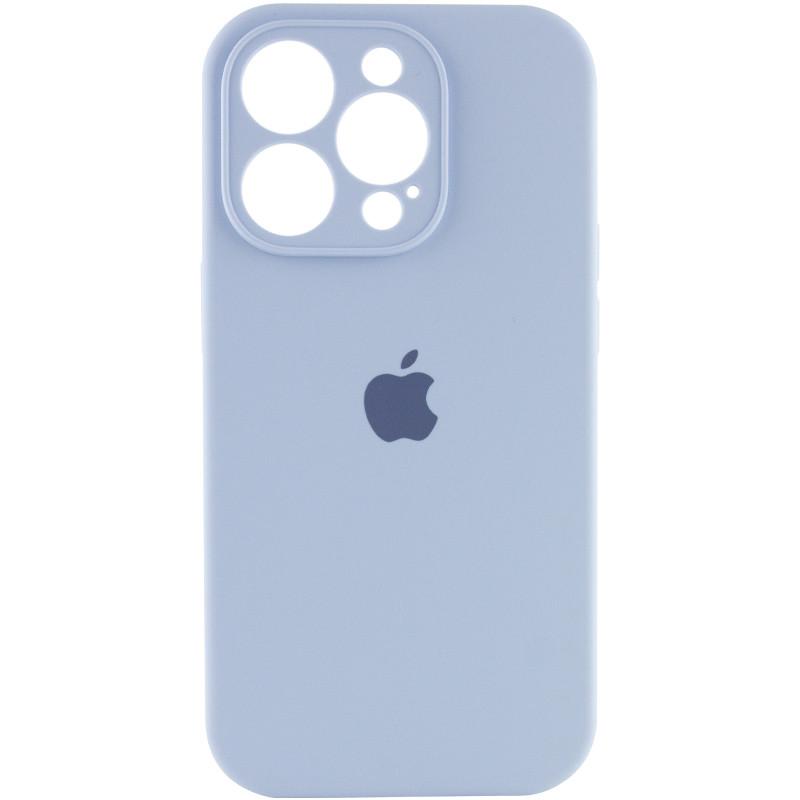 Silicone Case Full Camera Protective (AA) для iPhone 15 Pro (Lilac blue)