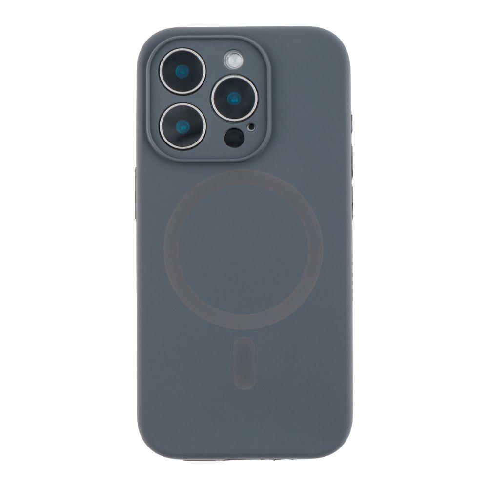 Silicone Case Full Camera Protective (AA) with MagSafe для iPhone 16 Pro (Grey)