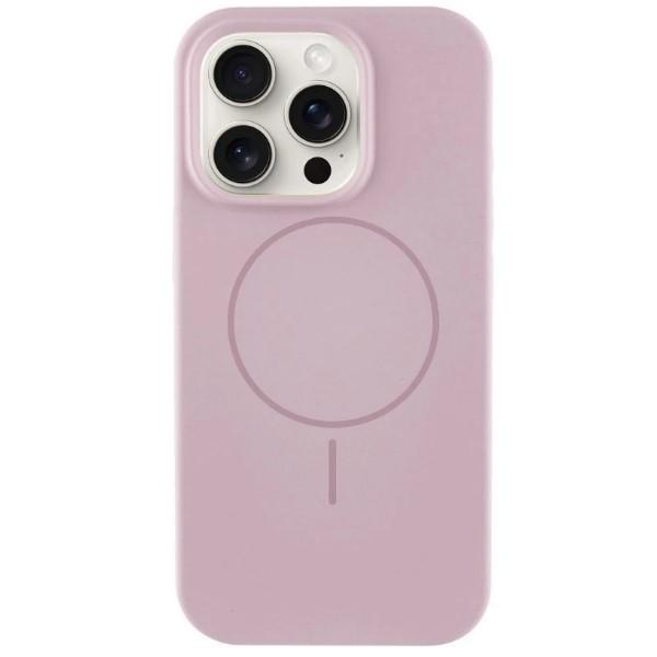 Silicone Case Full Protective (AA) with MagSafe для iPhone 15 Pro (Pink sand)